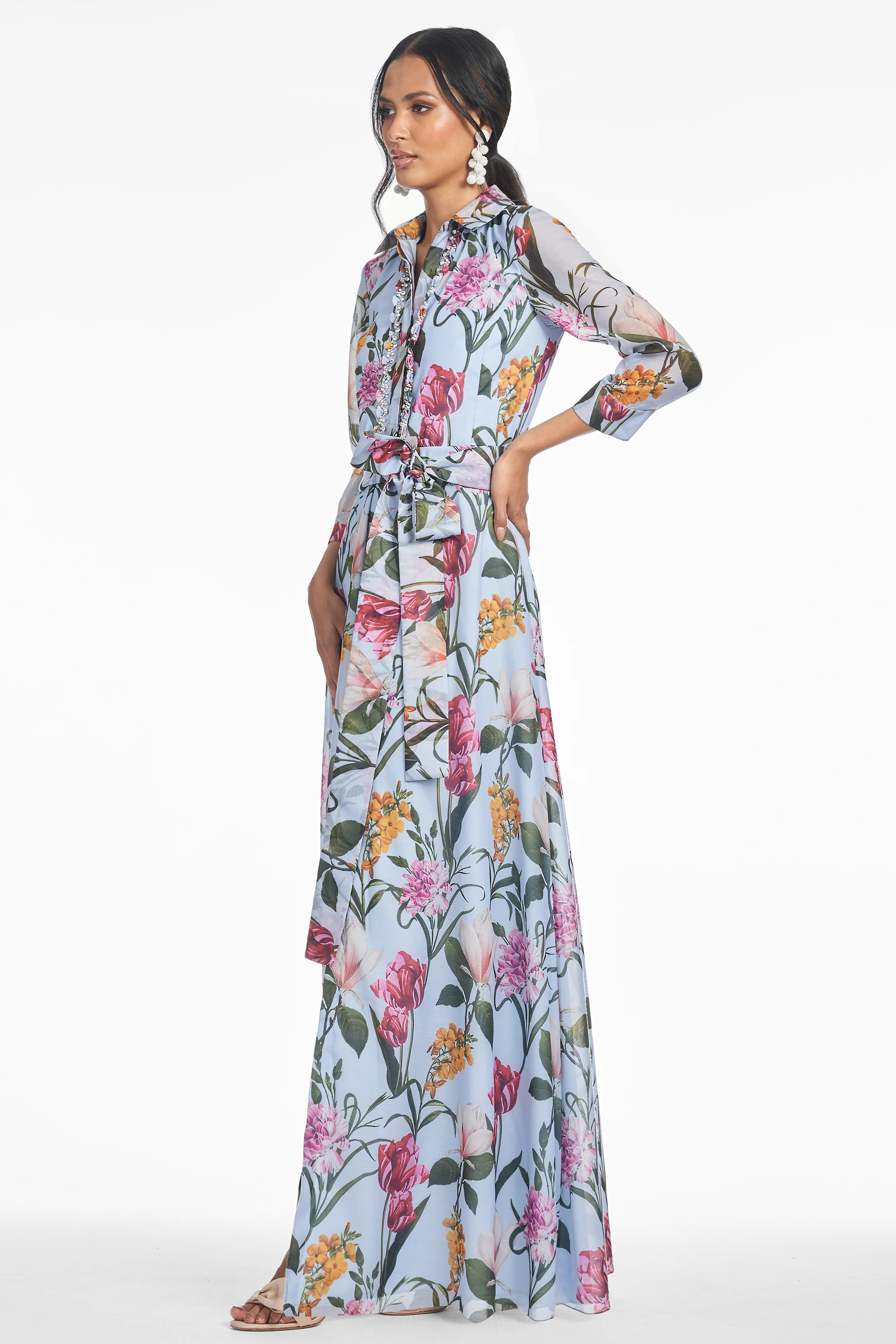 ADDISON GOWN - GLACIAL BLUE BLOSSOMS - Image 4