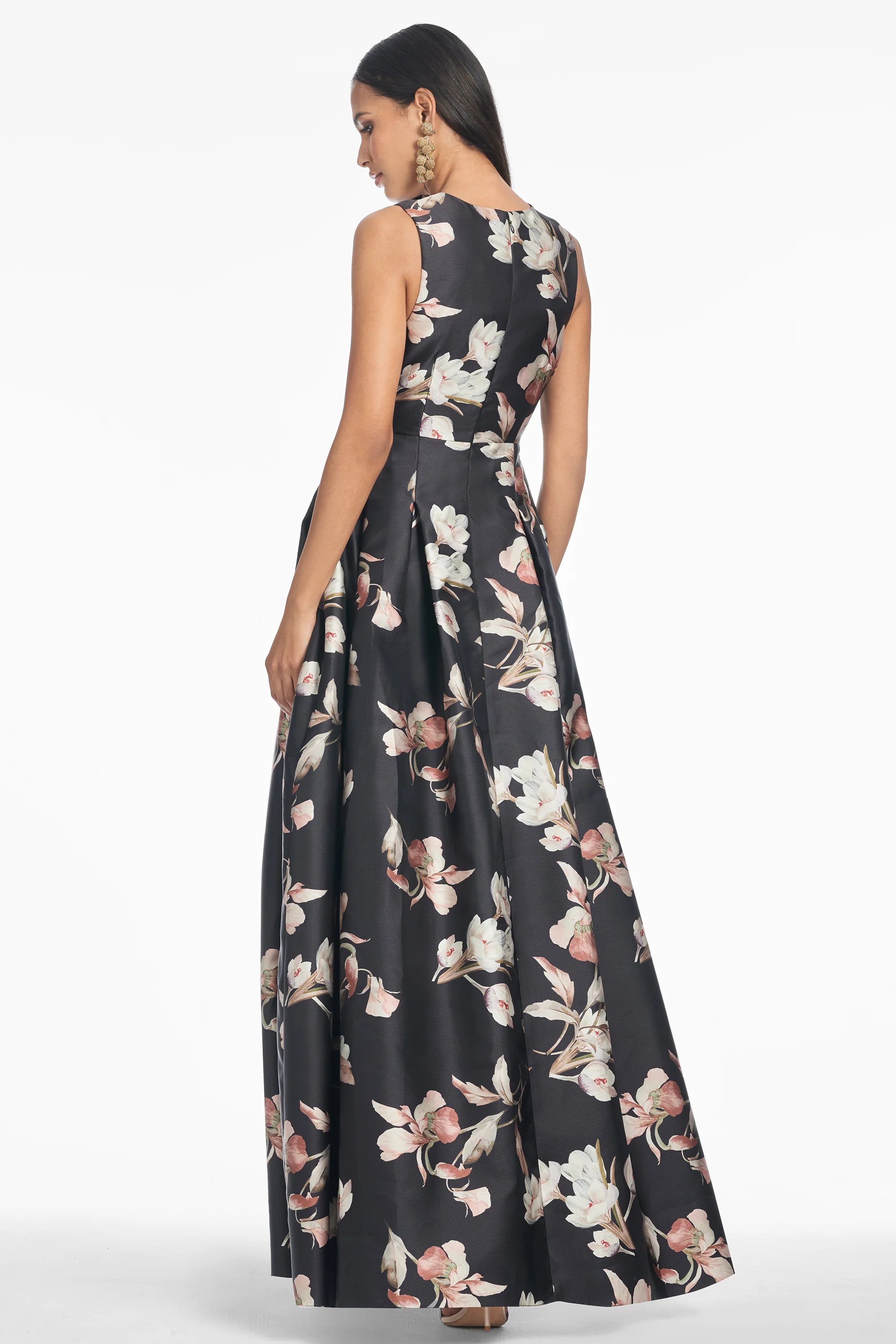 BROOKE GOWN - BLACK VENETIA PETAL - Image 3