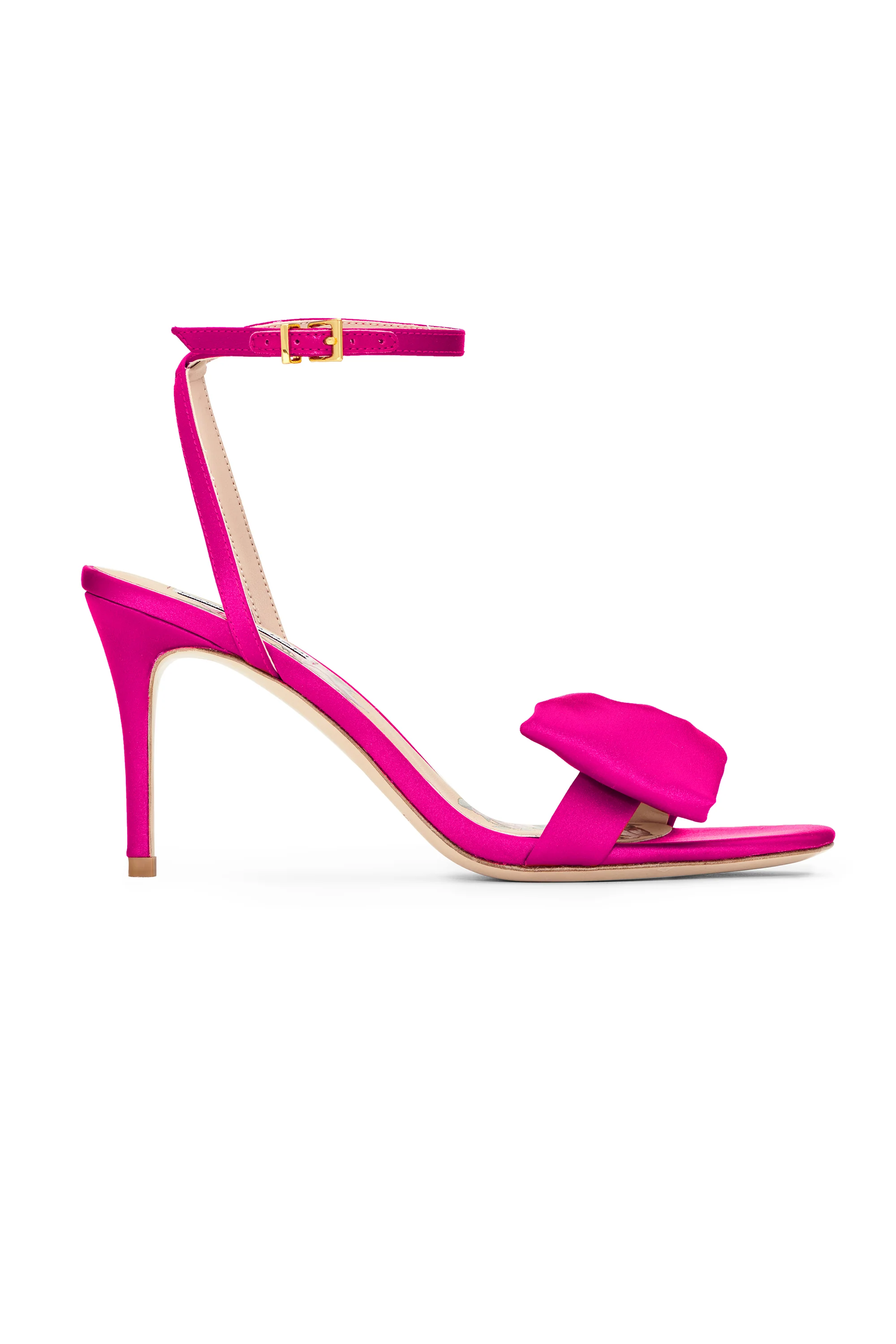 CHELSEA OBI-BOW OPEN TOE - CERISE - Image 3