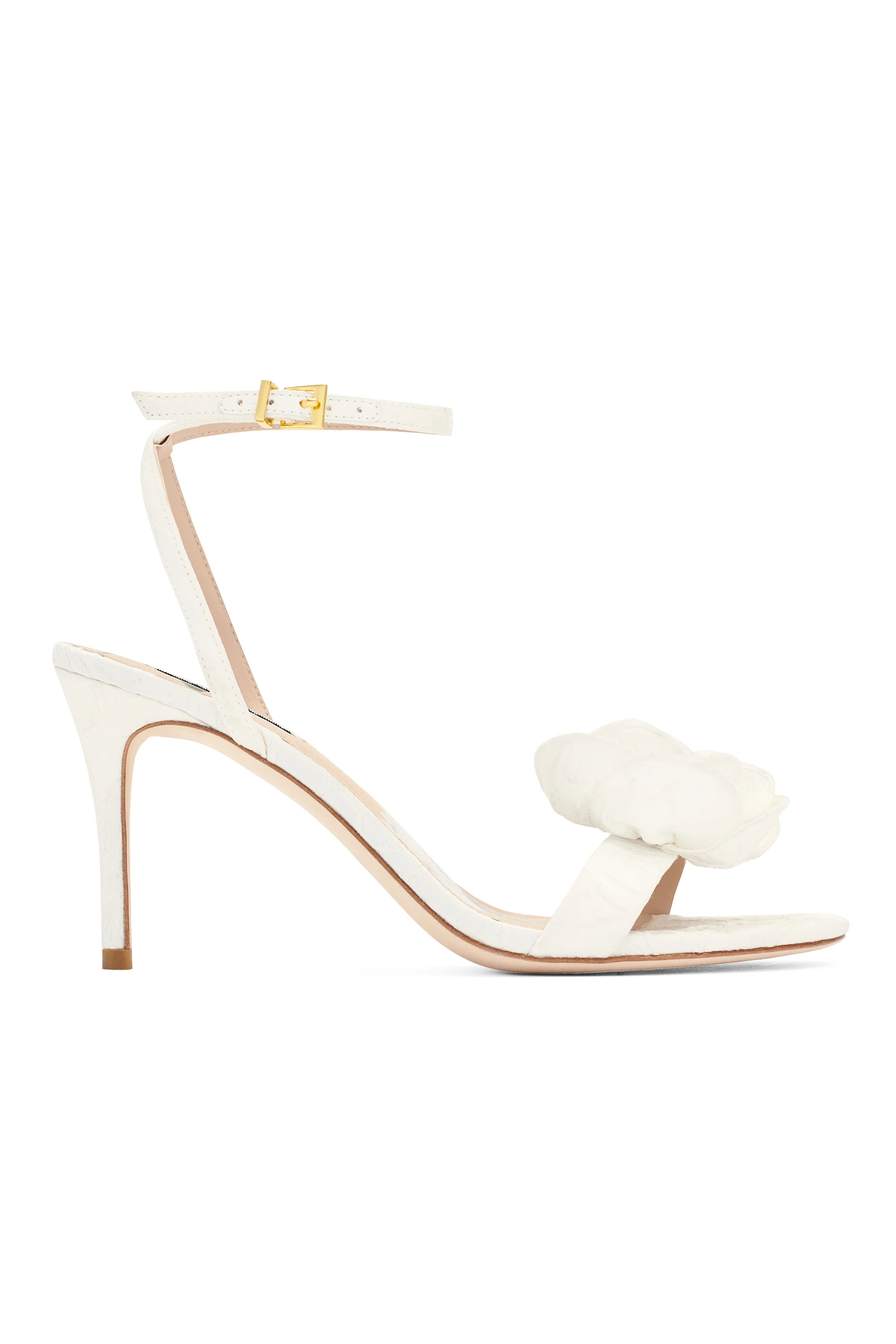 CHELSEA WITH ROSE OPEN TOE - OFF WHITE - Image 3