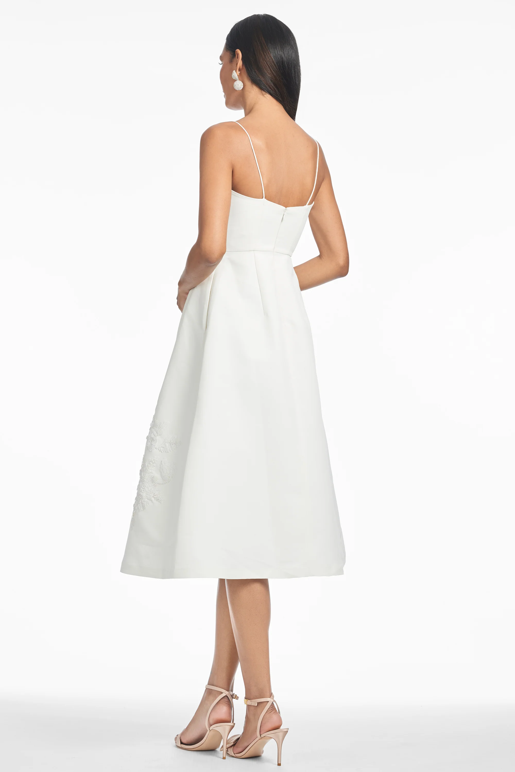 EMBELLISHED AUDRA DRESS - IVORY - Image 3