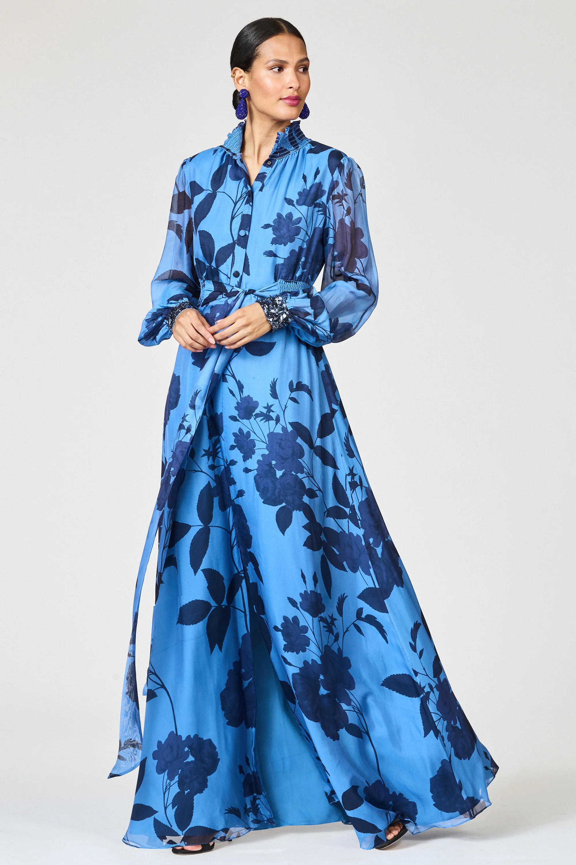 EMBROIDERED CASSANDRA GOWN - CELESTIAL BLOOMS - Image 7