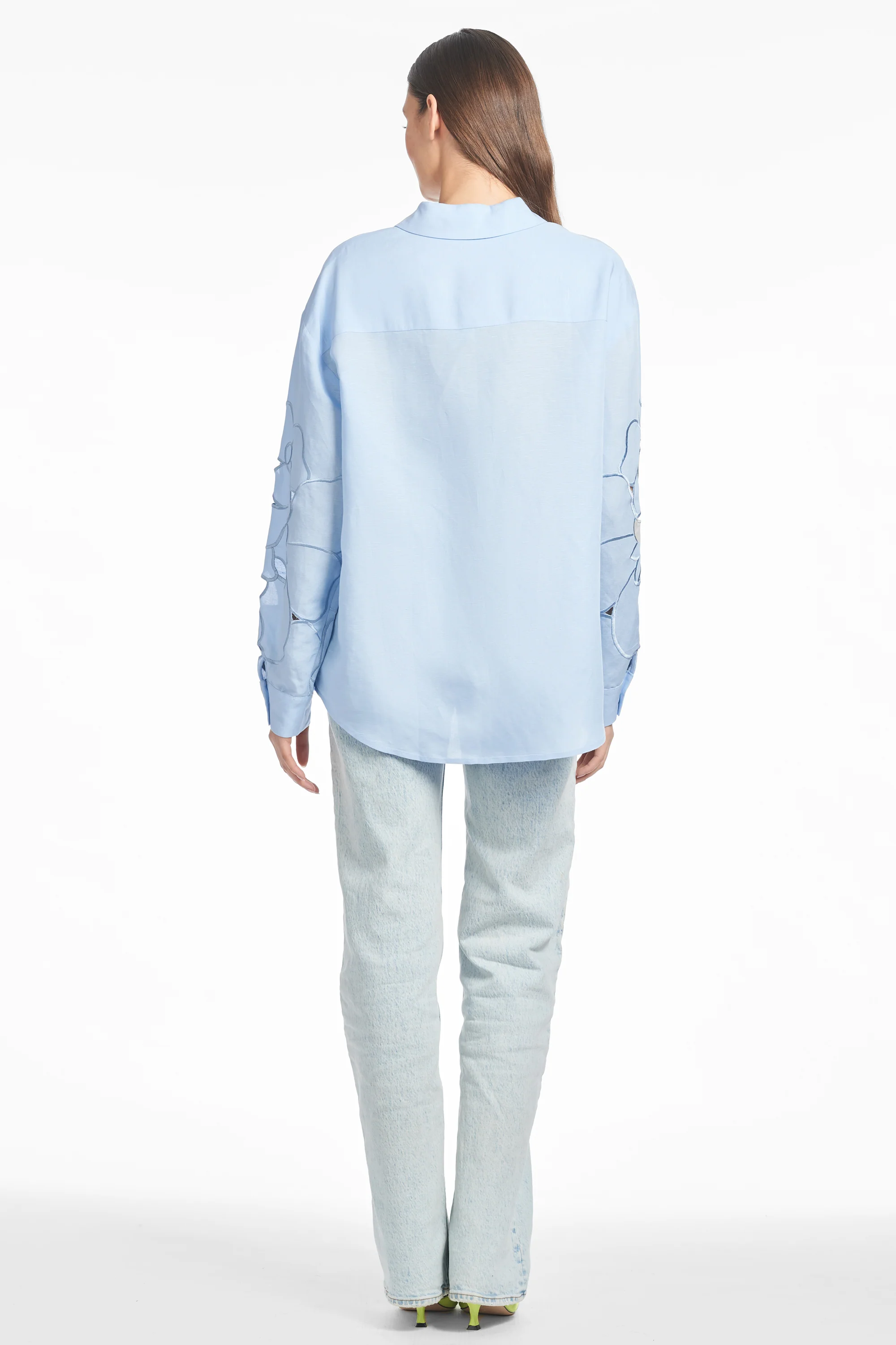 HALSEY TOP - DELFT BLUE - Image 5