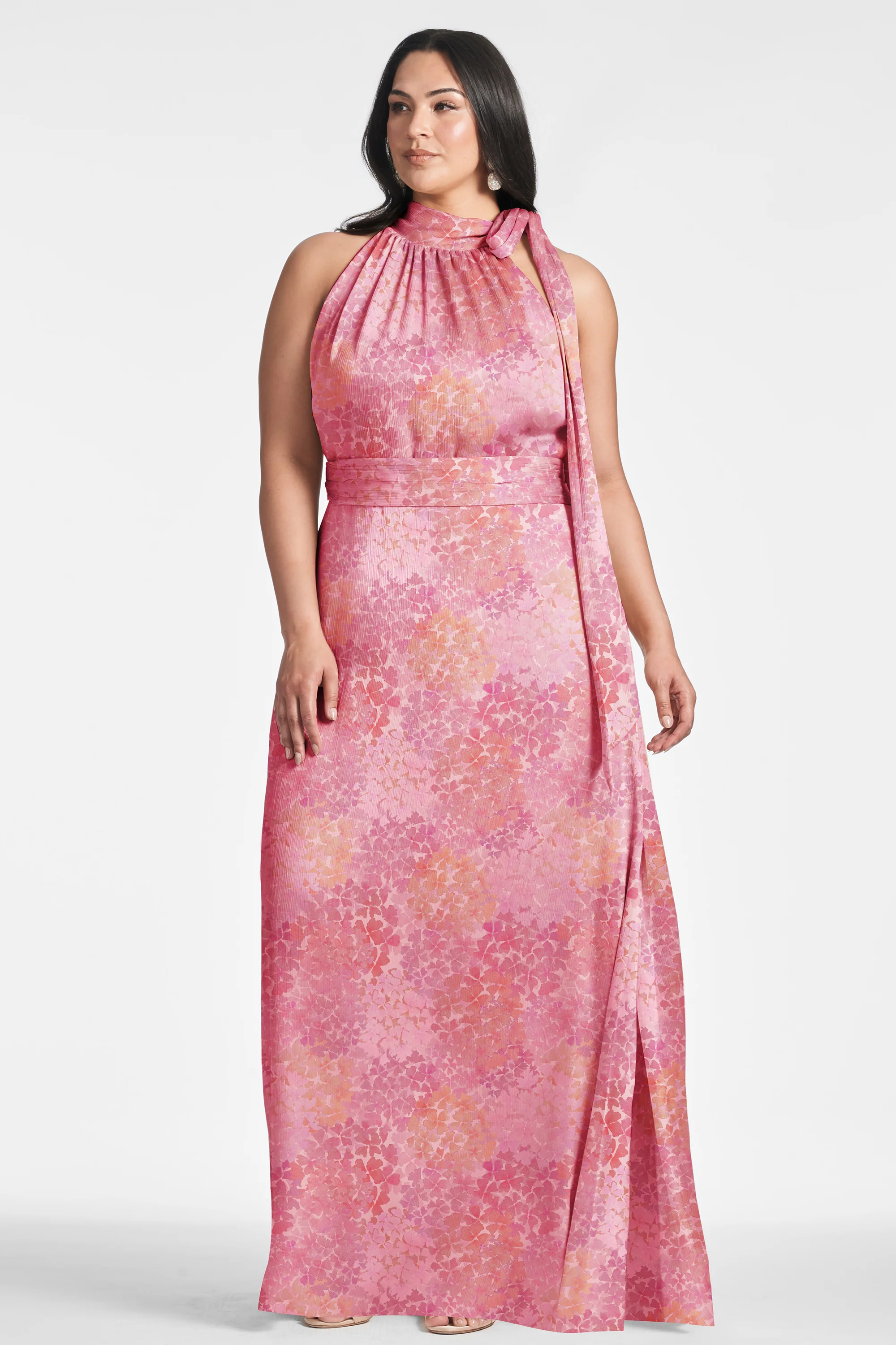 KAYLA GOWN - PASTEL SUNSET HYDRANGEA - Image 4