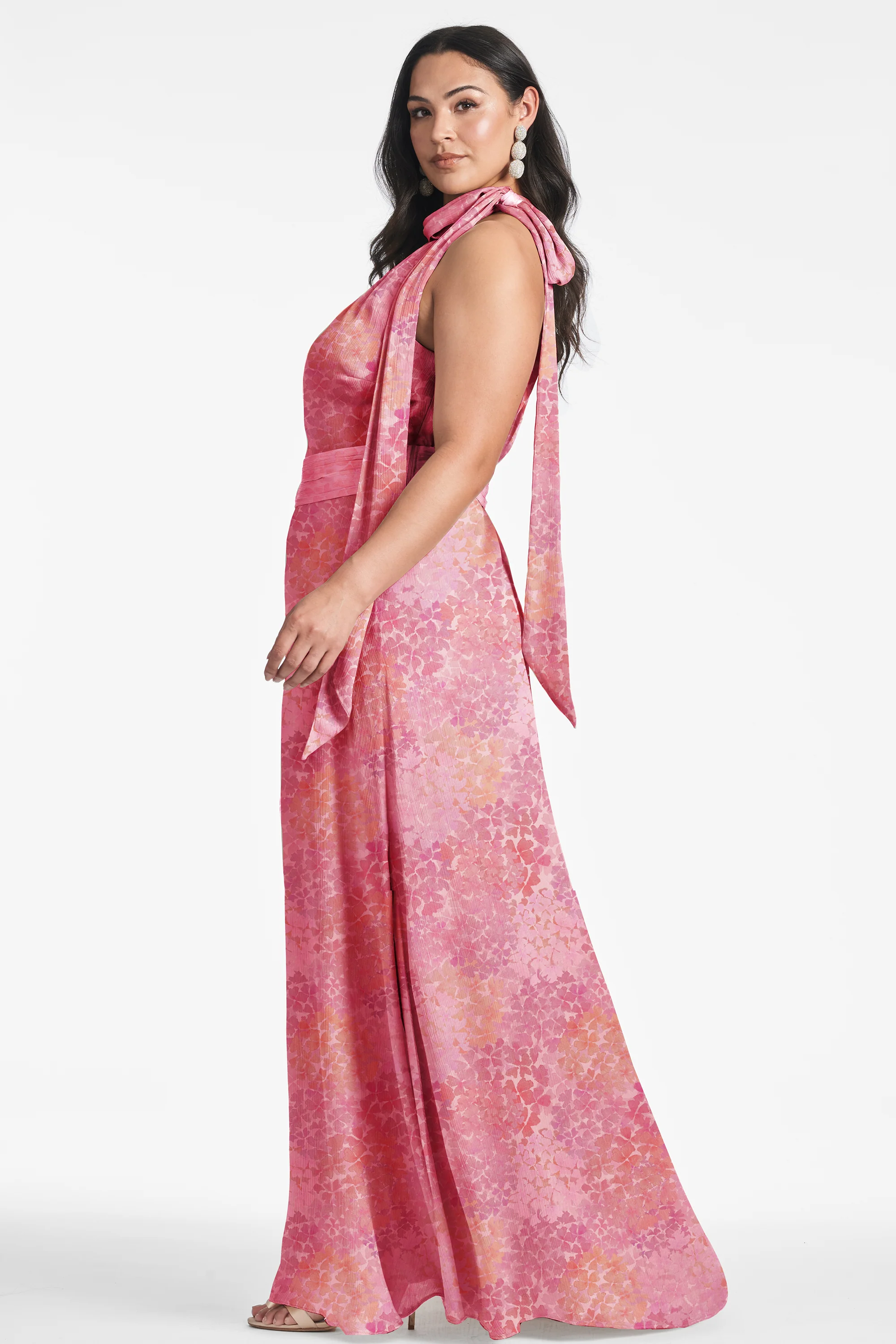 KAYLA GOWN - PASTEL SUNSET HYDRANGEA - Image 5