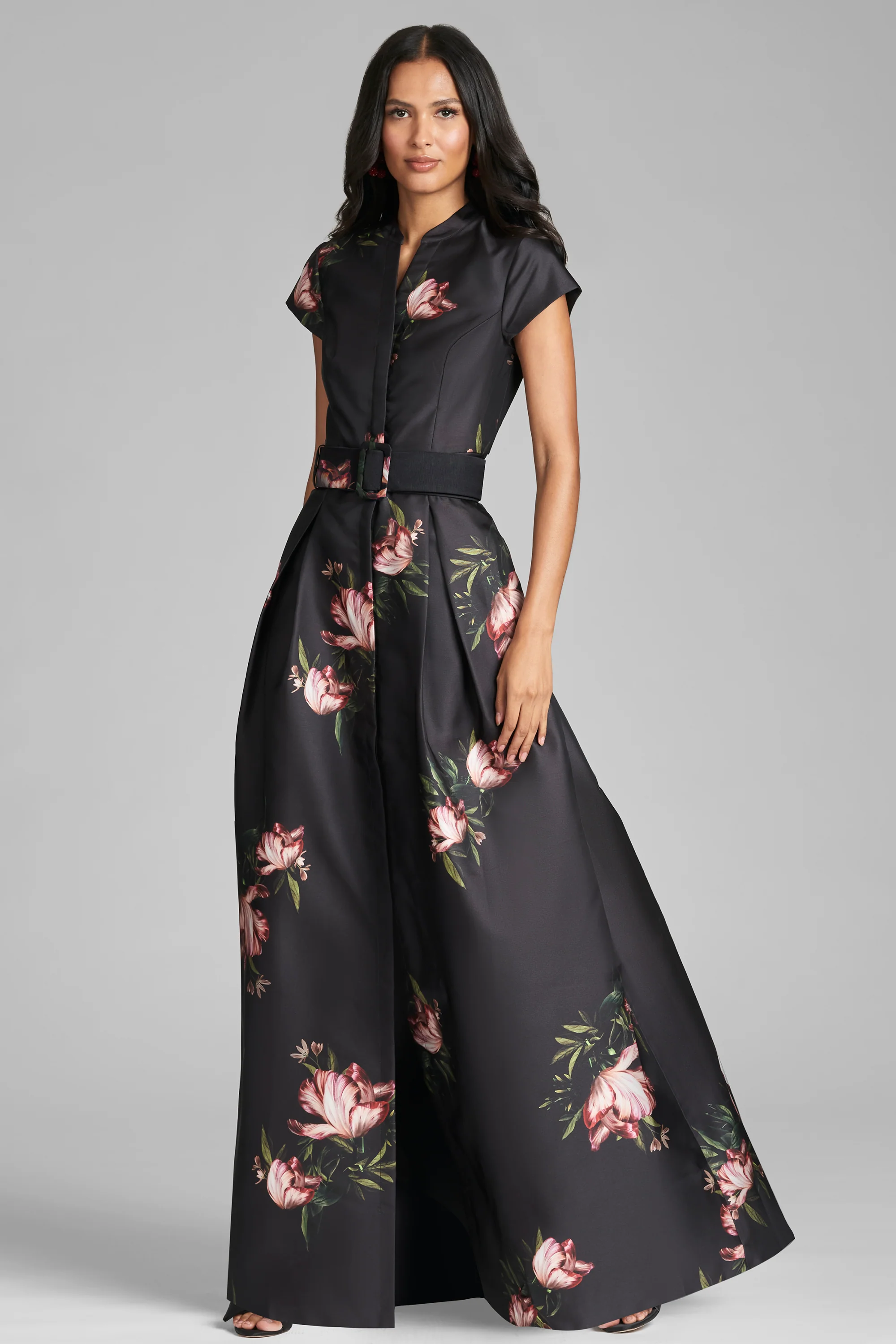 MARTA GOWN - NOIR BLOSSOM - Image 3