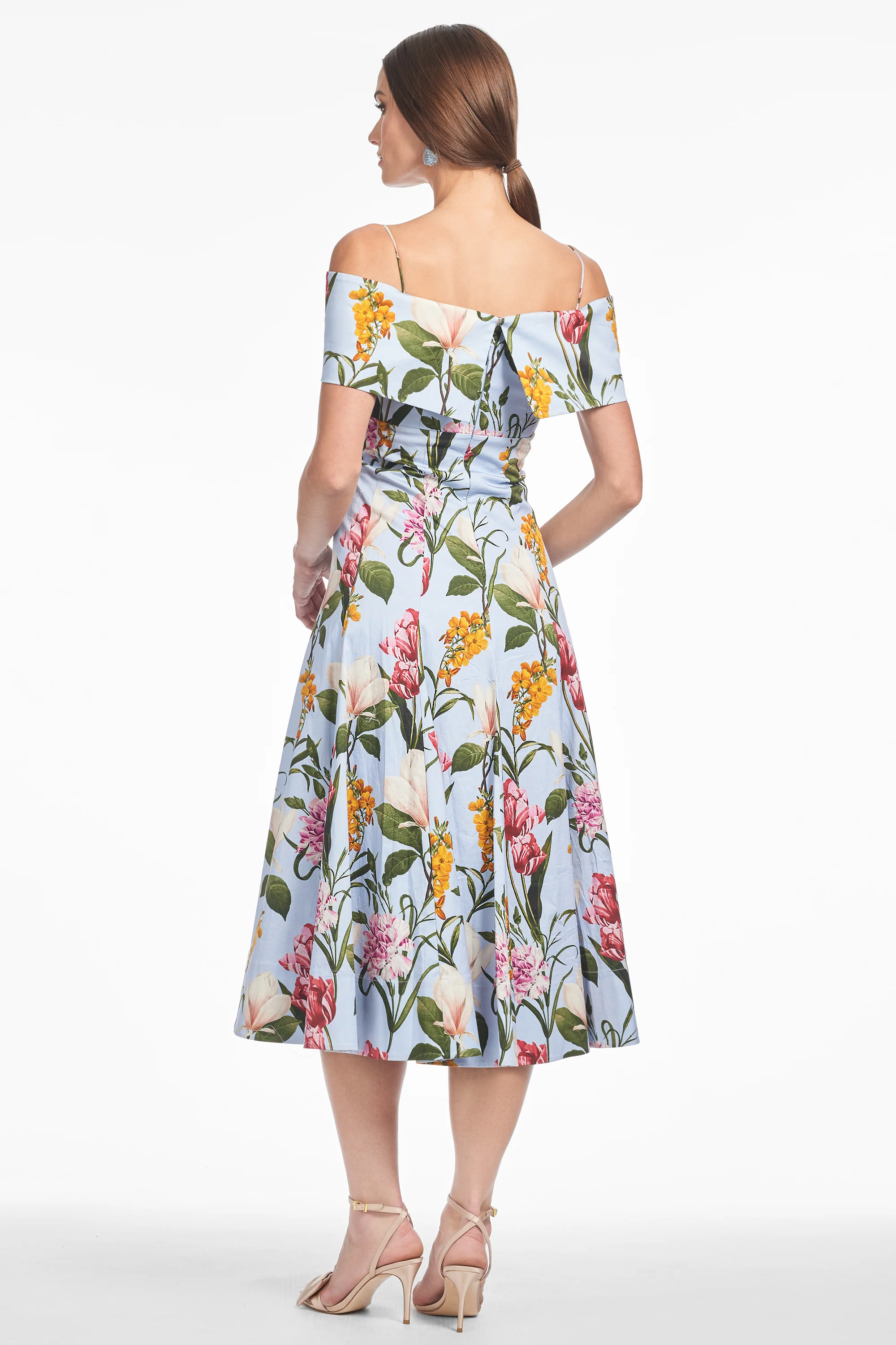 MINNIE DRESS - GLACIAL BLUE BLOSSOMS - Image 3