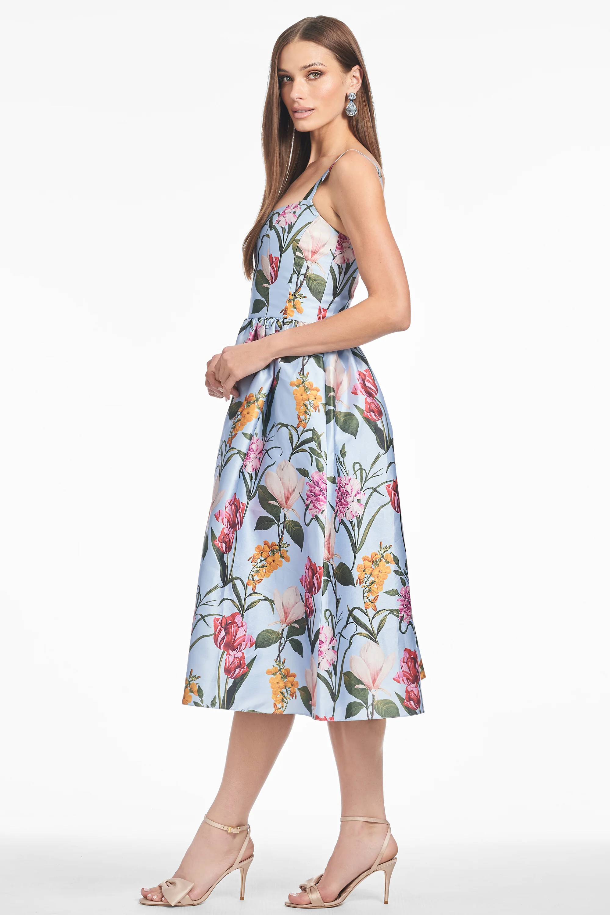 OLENA DRESS - GLACIAL BLUE BLOSSOMS - Image 3