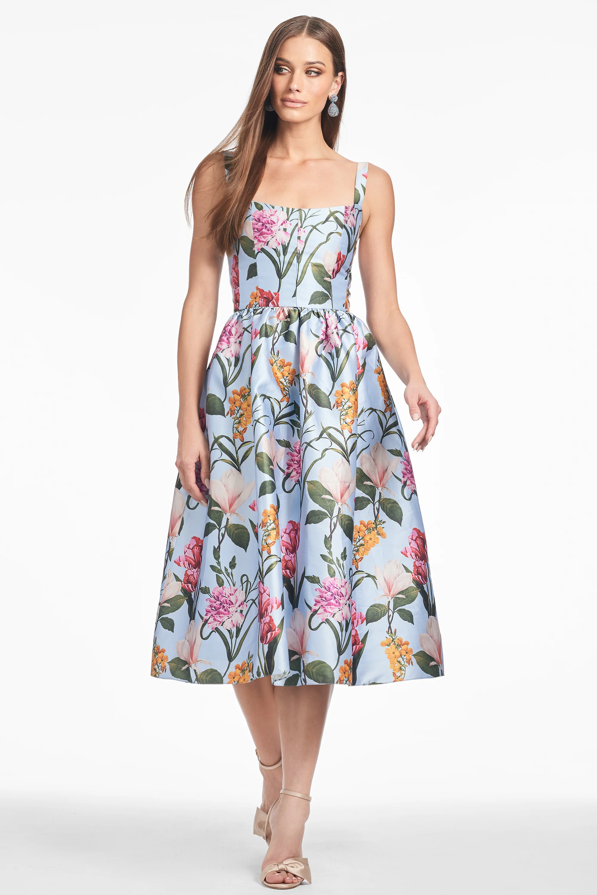 OLENA DRESS - GLACIAL BLUE BLOSSOMS - Image 5