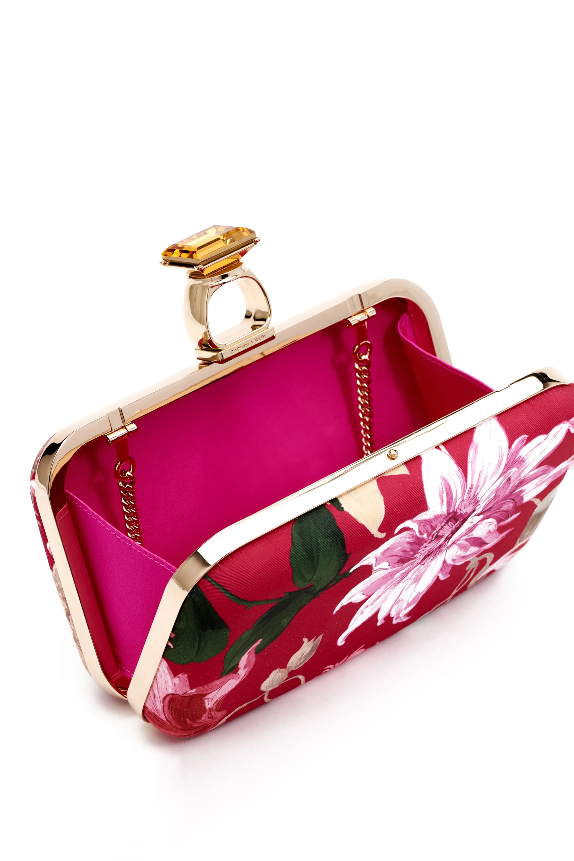 ON THE ROCKS CLUTCH - DEEP PINK DAHLIA - Image 3