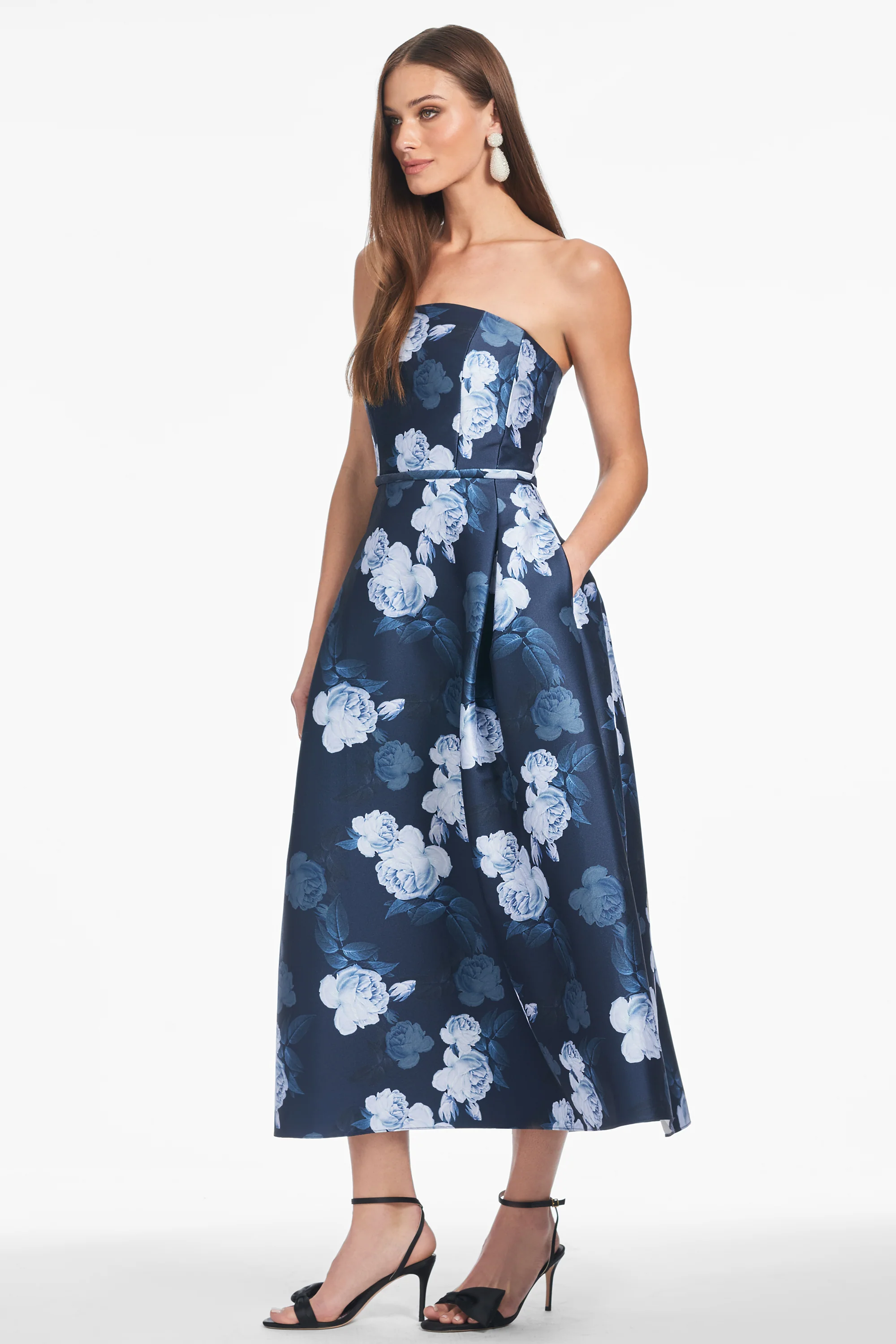 SHAY DRESS - MIDNIGHT GLACIAL ROSE - Image 3