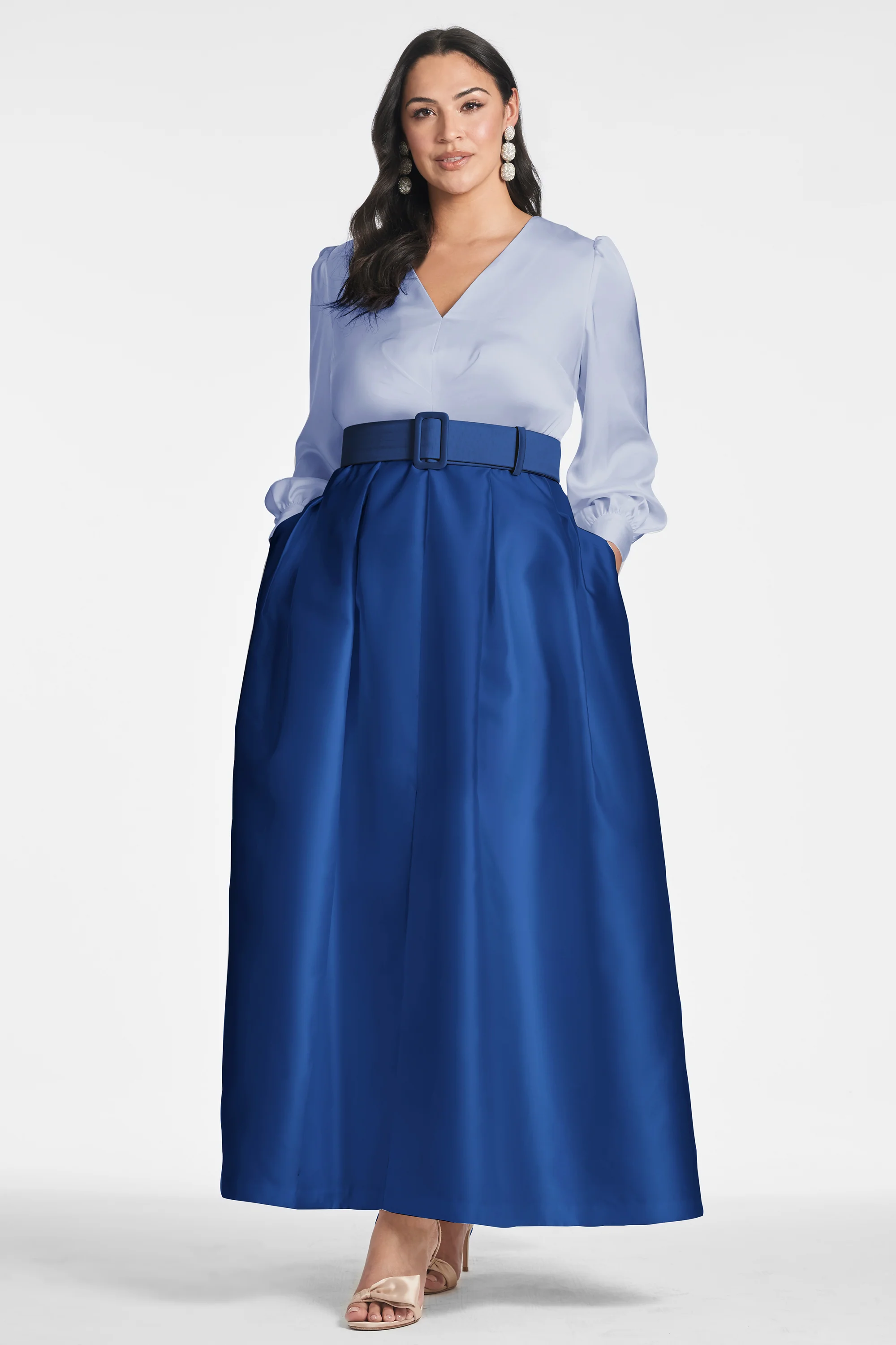 ZOE GOWN - PERIWINKLE/ECLIPSE - Image 4