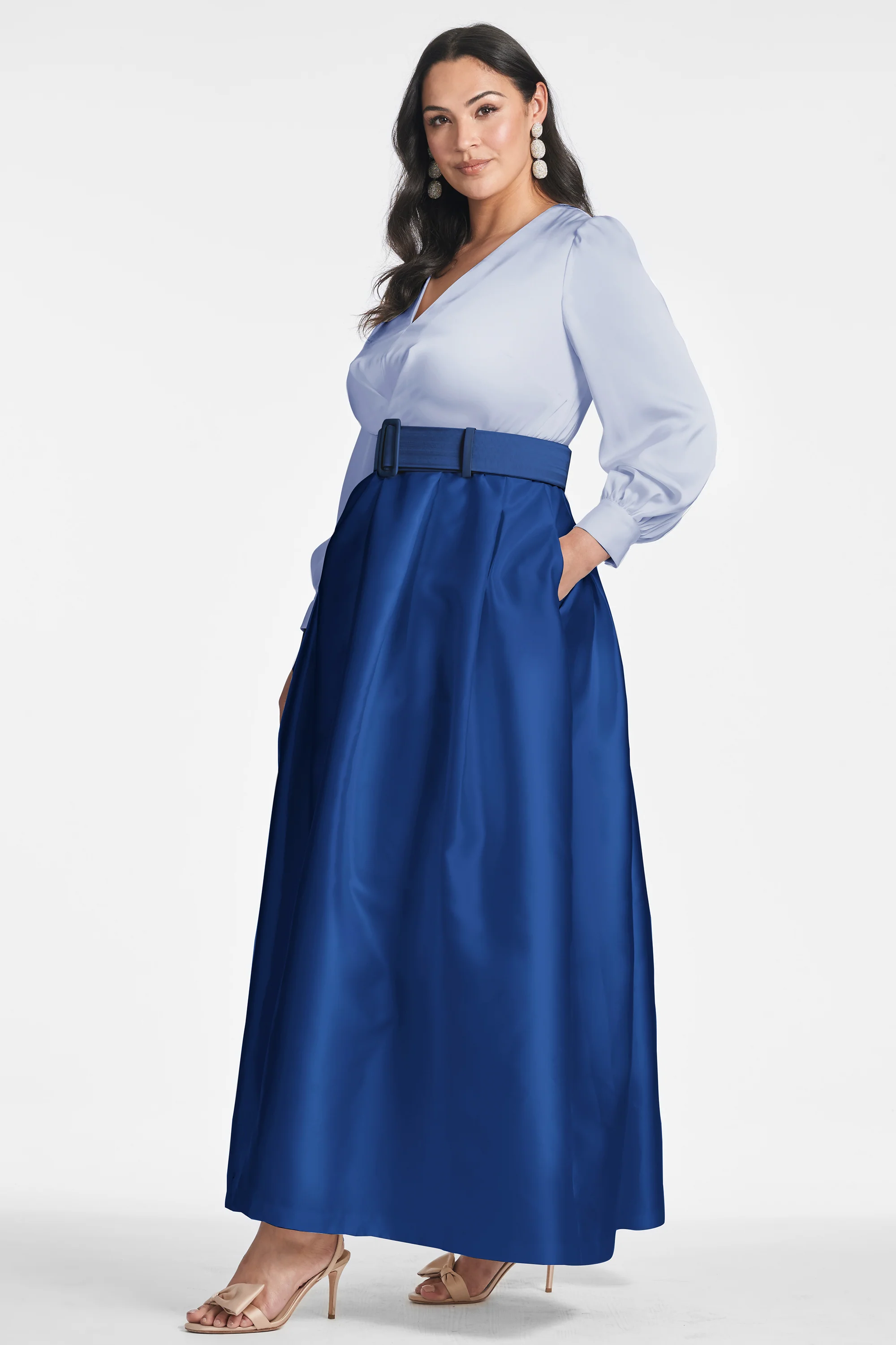 ZOE GOWN - PERIWINKLE/ECLIPSE - Image 5